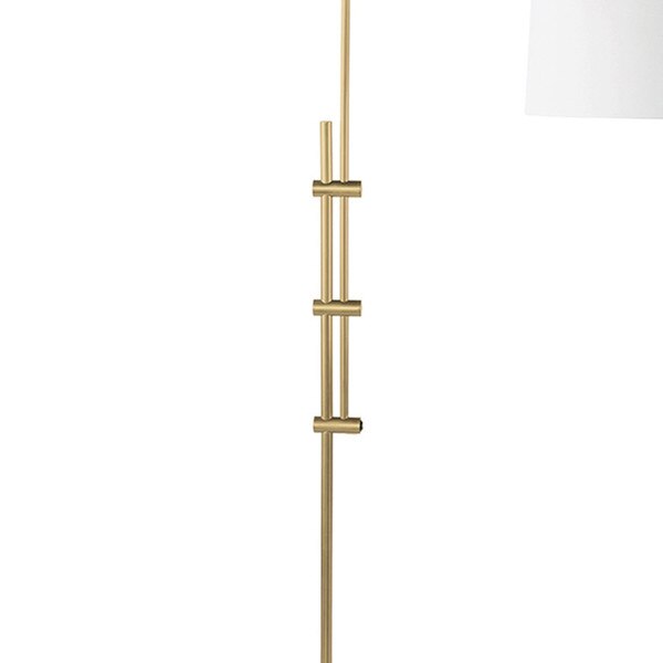 Arc Floor Lamp With Fabric Shade
